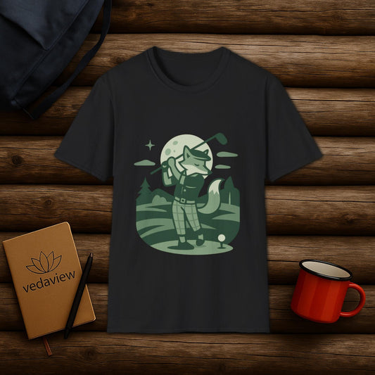 Moonlit Golf Fox T-shirt