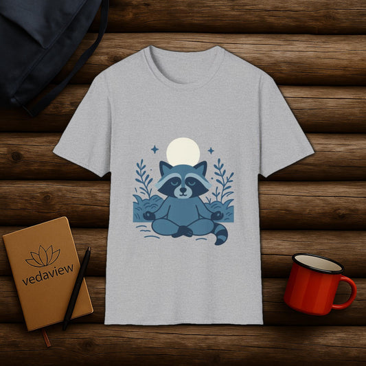Moonlit Raccoon Zen T-shirt