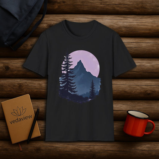 Moonlit Mountain Pines T-shirt