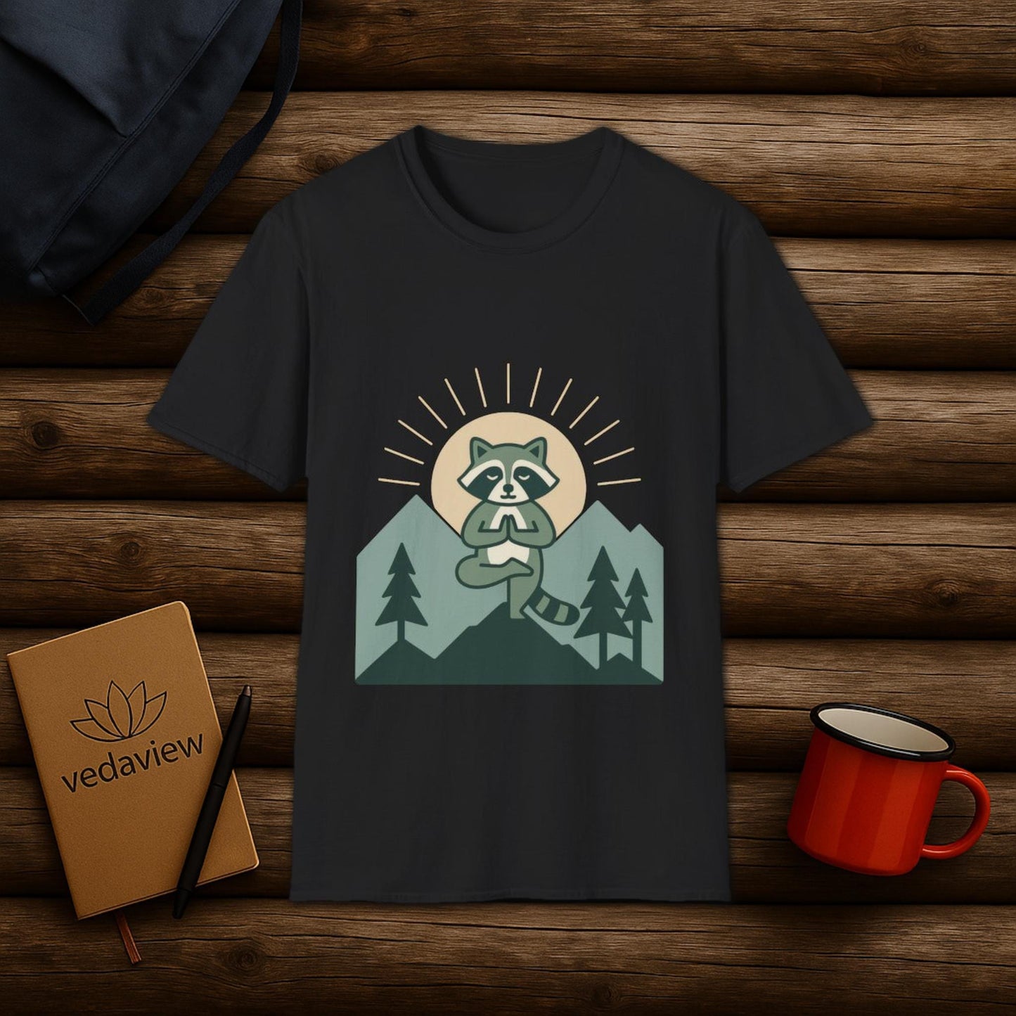 Meditative Raccoon T-shirt