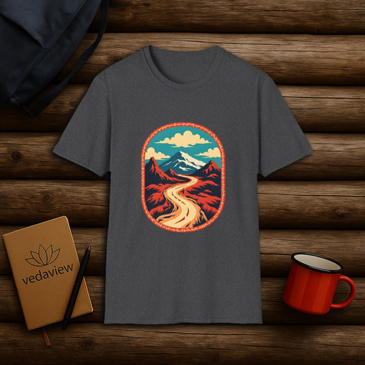 Retro Mountain Road T-shirt