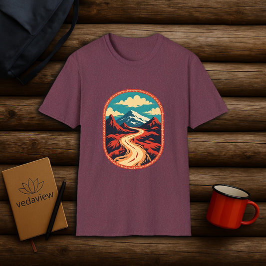 Retro Mountain Road T-shirt
