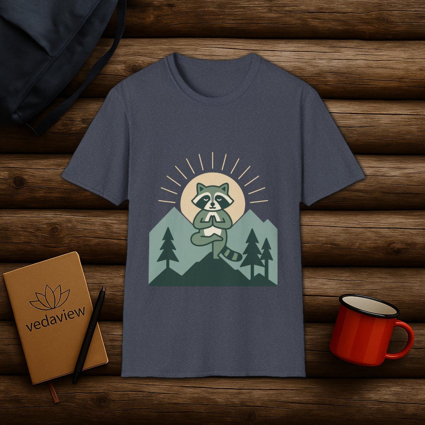 Meditative Raccoon T-shirt
