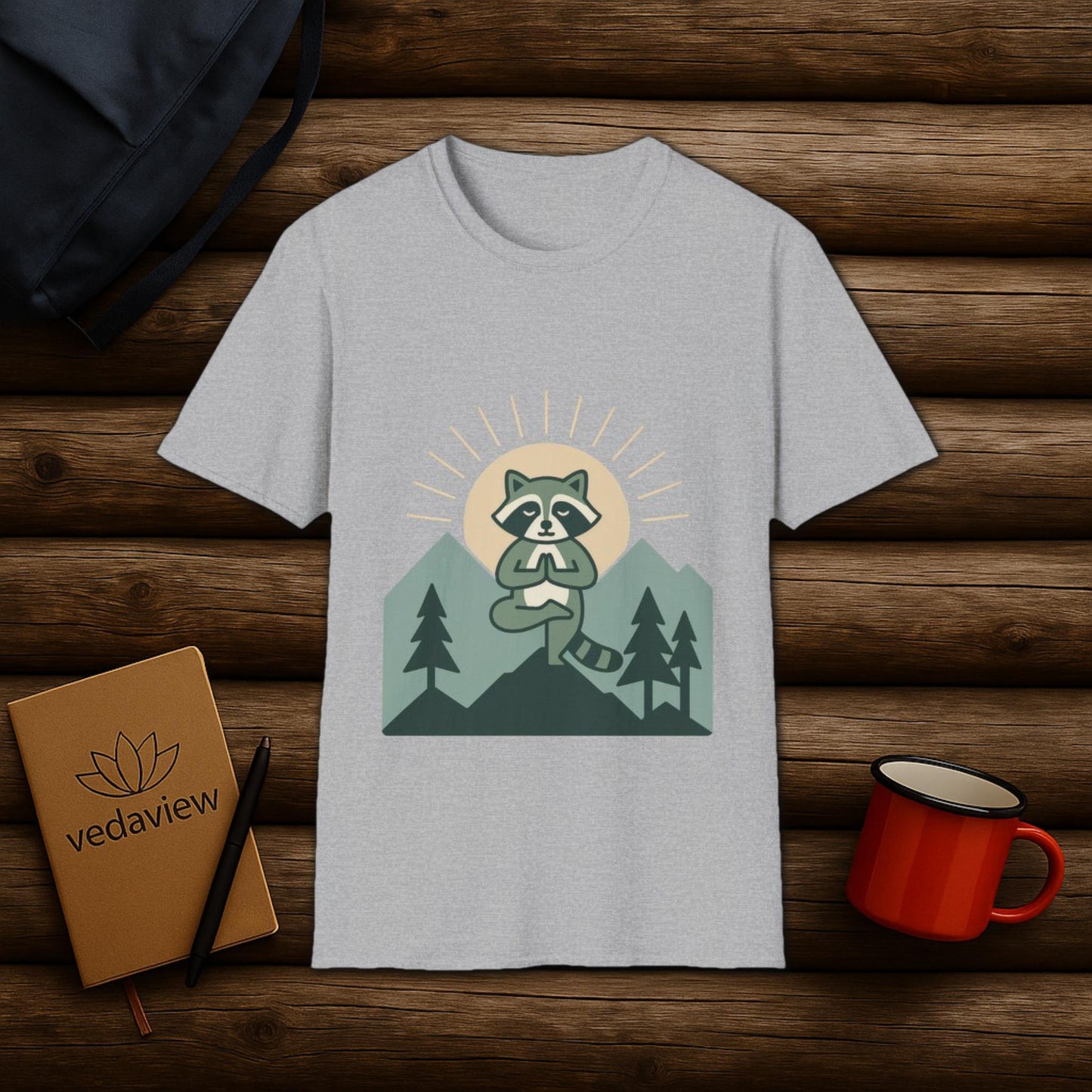 Meditative Raccoon T-shirt