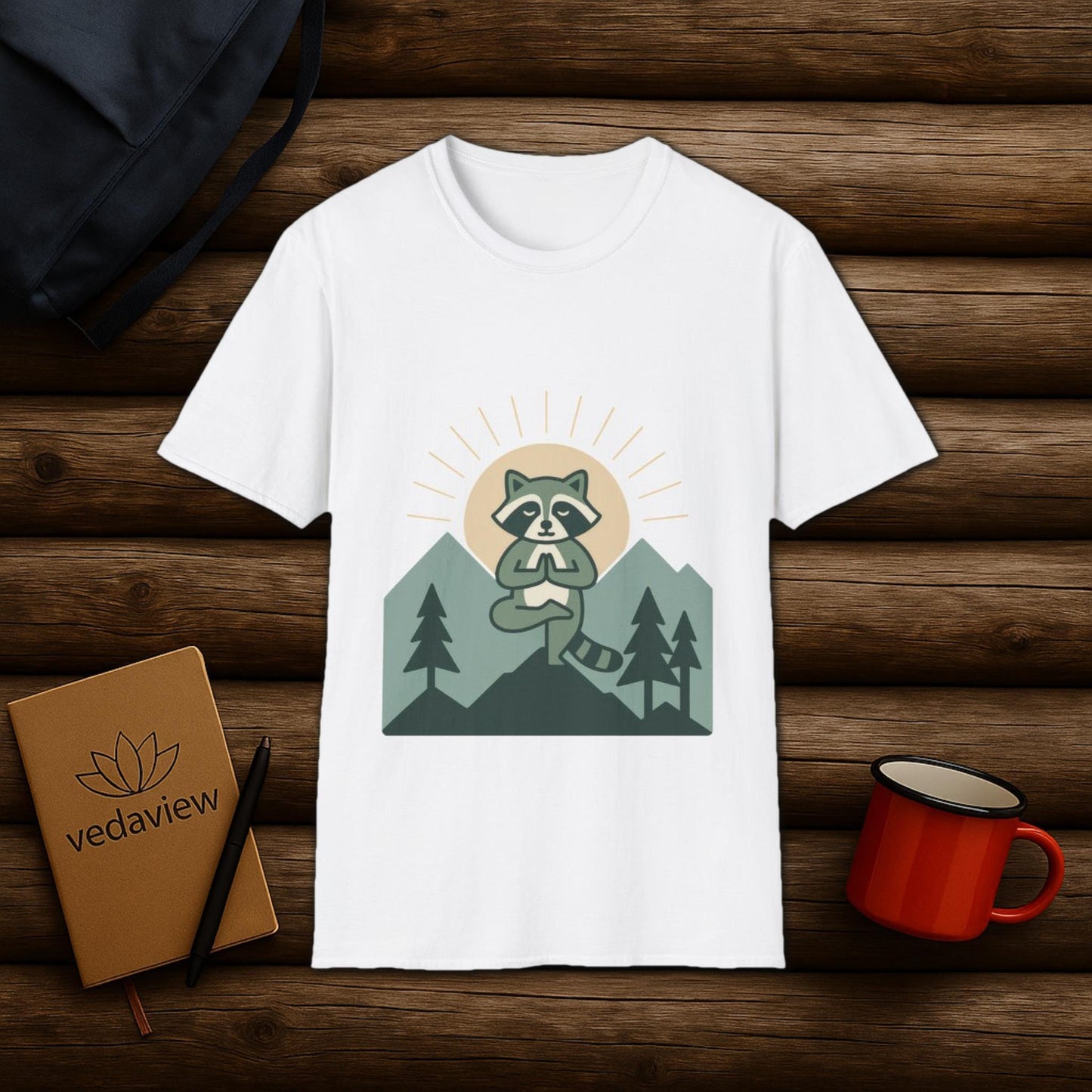 Meditative Raccoon T-shirt